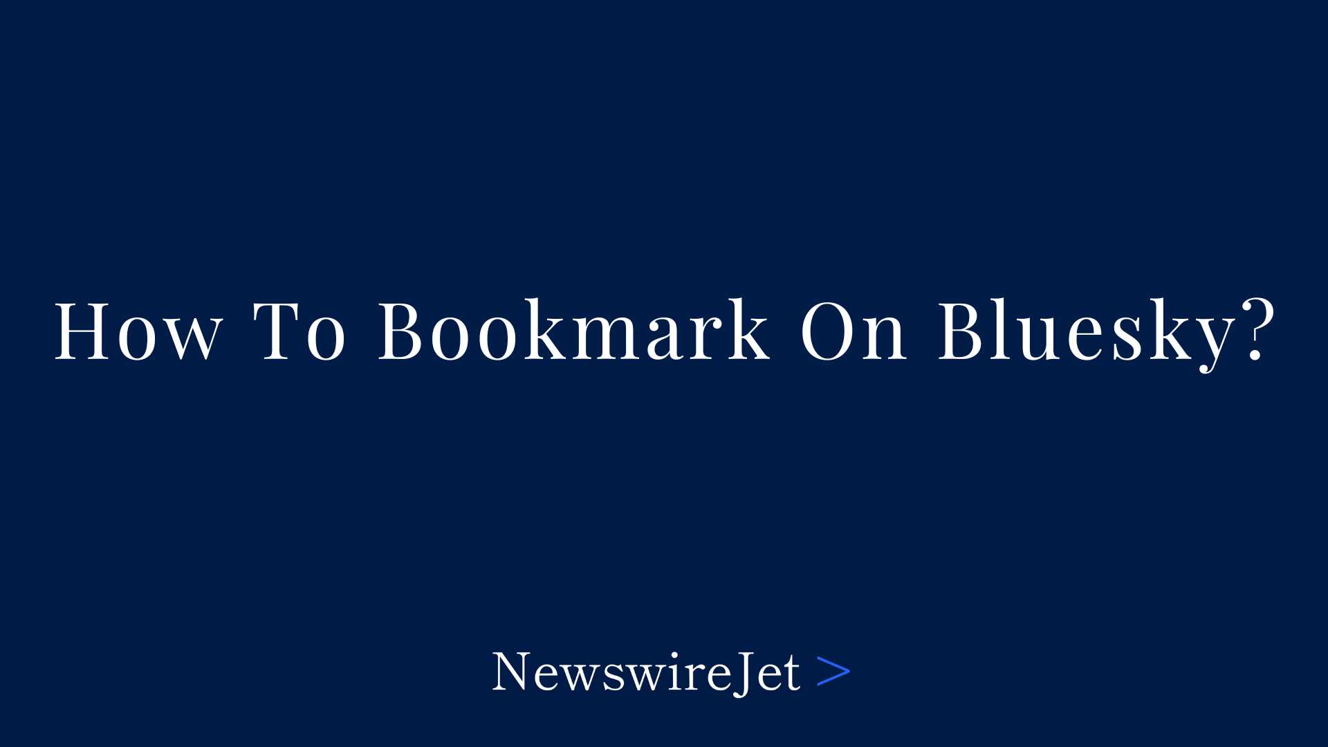 How To Bookmark on Bluesky