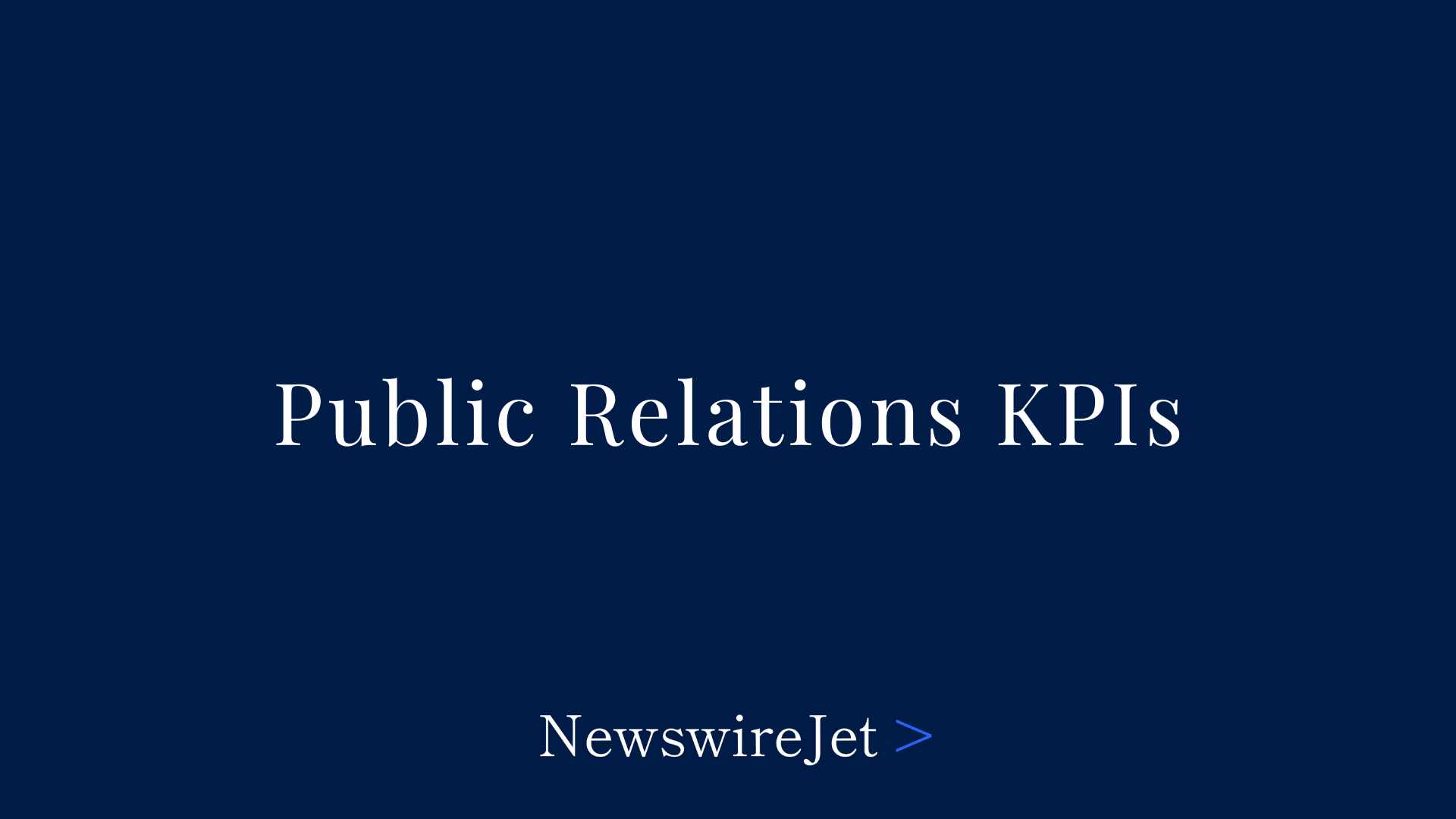 Public Relations KPIs
