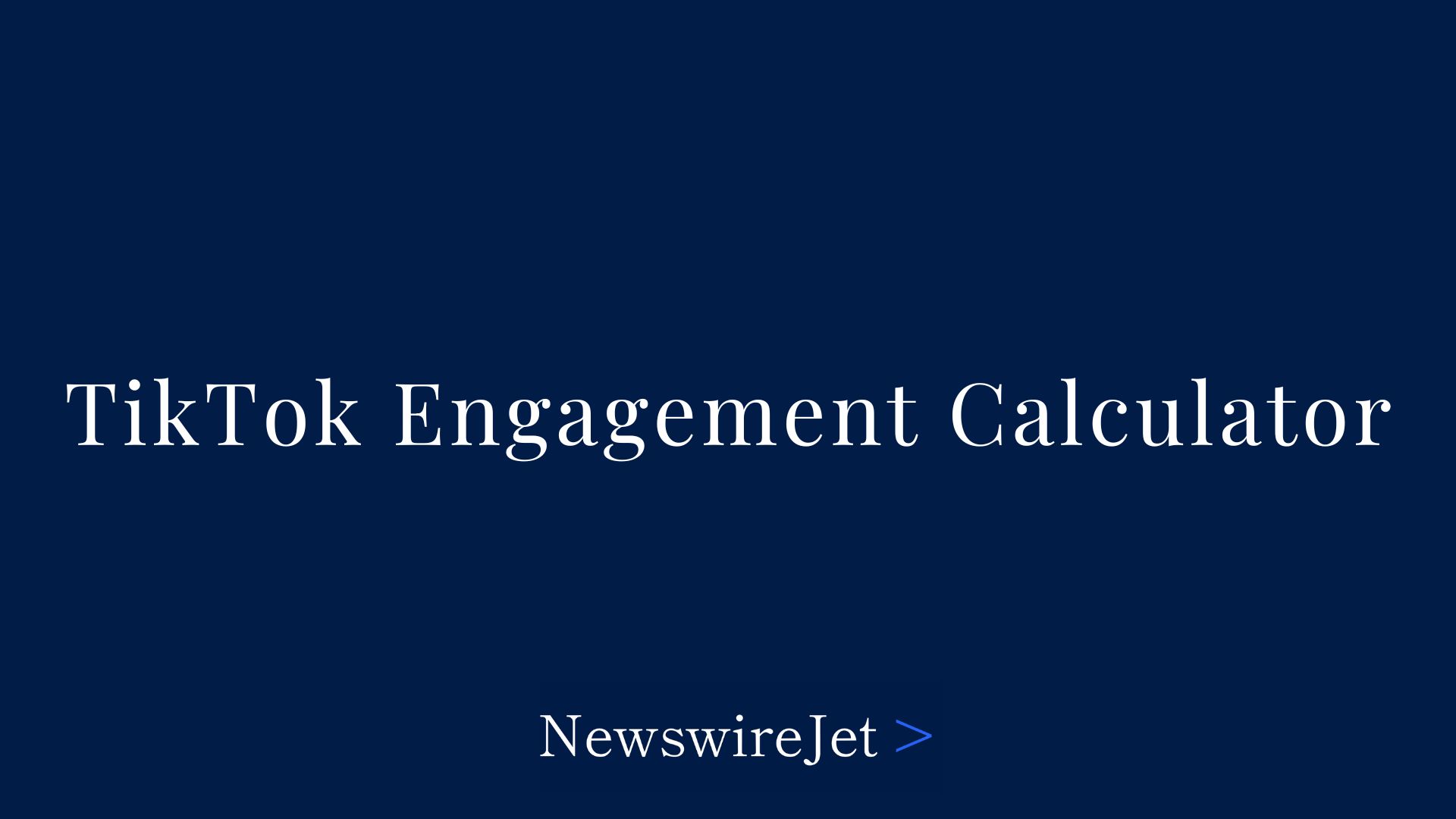 TikTok Engagement Calculator