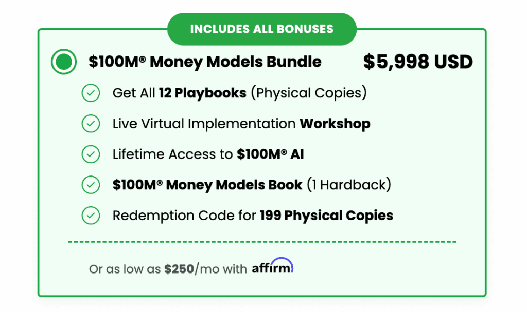 100 Million Model Pricing Plan