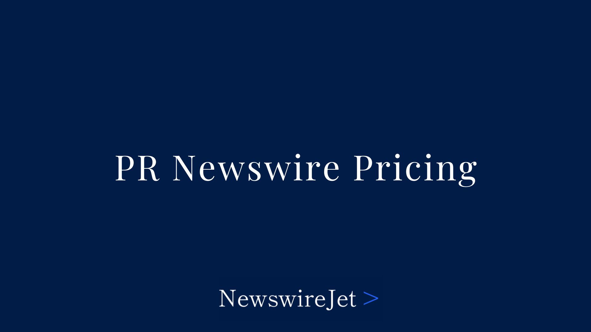 PR Newswire Pricing