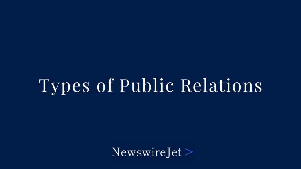Types of Public Relations