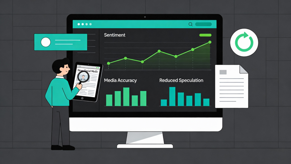 Crisis statement definition, examples & format analytics tracking sentiment, media accuracy, and reduced speculation