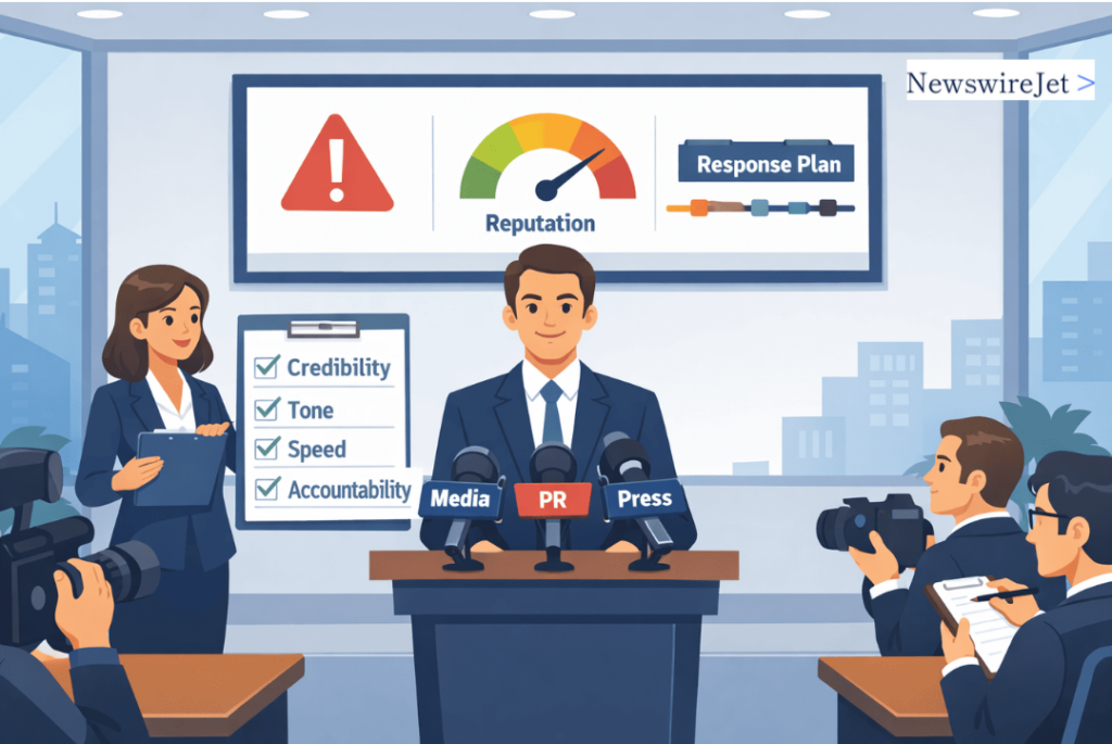 Balancing media, PR, and press demands during a reputational challenge.