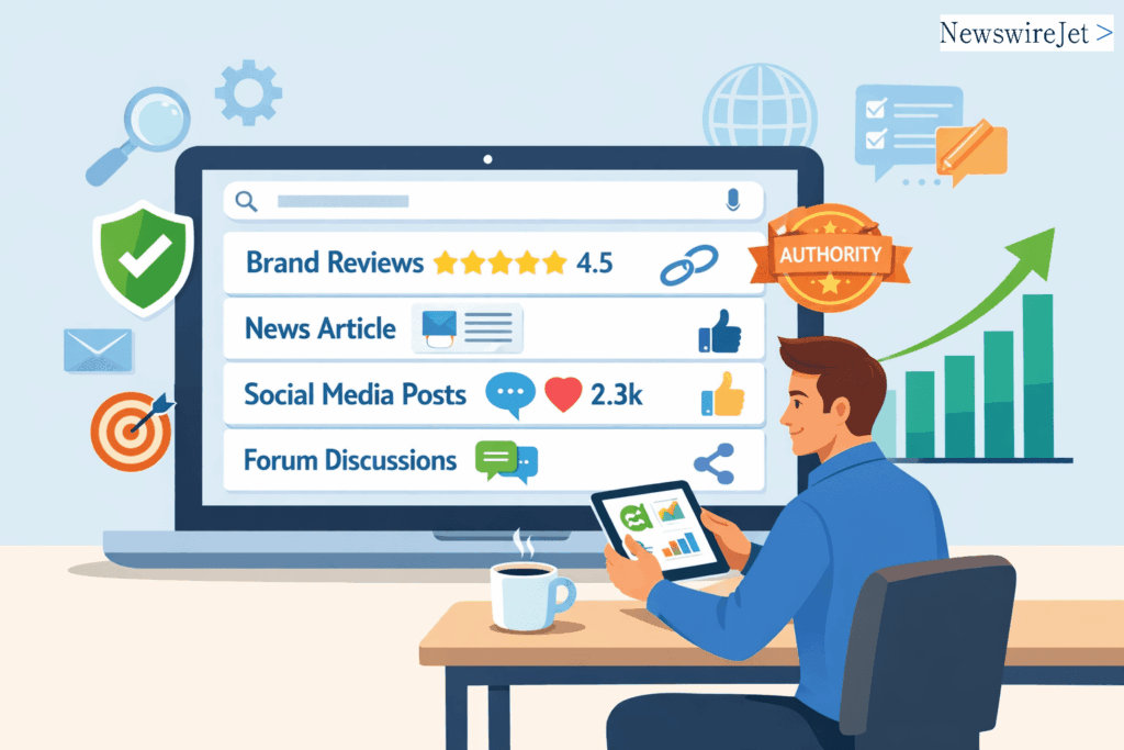 Managing Reputation Rankings: An individual analyzing online data to monitor brand performance and engagement metrics.