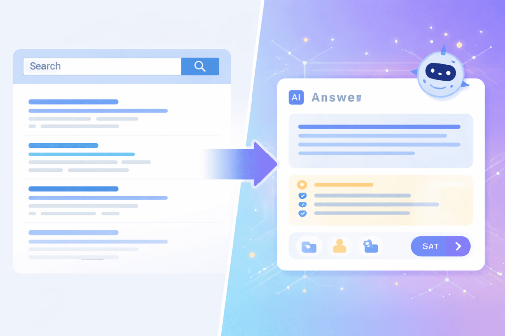 SEO for brand terms shifts traditional search results toward AI-powered answer displays